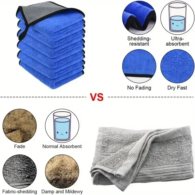 Microfiber Cleaning Towel Extr - Microfiber Towel Detailing 评论和价格