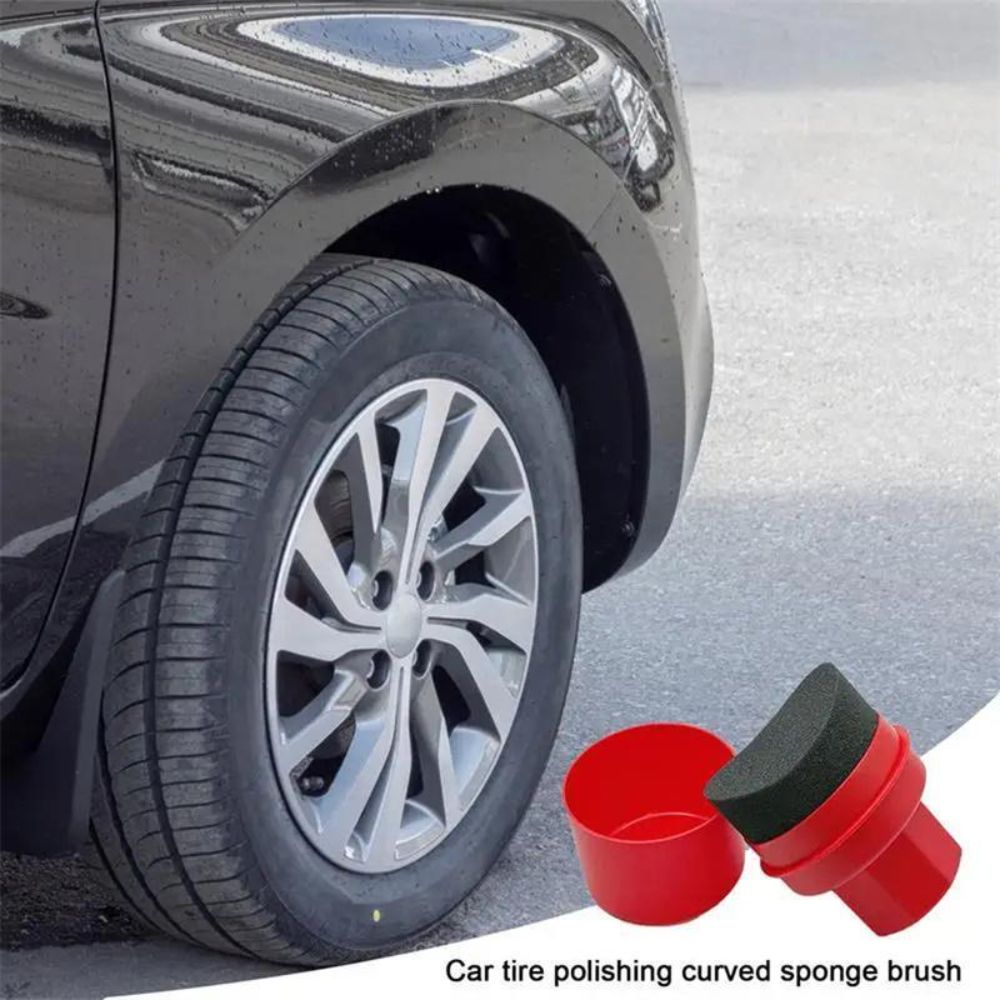Curved Tire Polishing Sponge w - Wax Applicator Pad 评论和价格